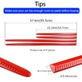 thumbnail image 2 of YSTIANN Protecteurs de Porte de Voiture Lot de 4 - Bandes de Prévention des Dents Rouges, Kit de Garniture de Moulage Automobile Universel pour Protection contre les Rayures et les Dents WJ85-4772, 2 of 6