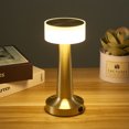 thumbnail image 2 of Lámpara de mesa LED con sensor táctil, brillo de 3 niveles, batería recargable de hasta 48 horas de uso, luz nocturna para guardería infantil, (dorado), 2 of 3