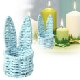 thumbnail image 2 of Huanglei Hand Woven Rabbit Ears Mini Storage Easter Egg Desktop Multicolor Storage Baskets., 2 of 5