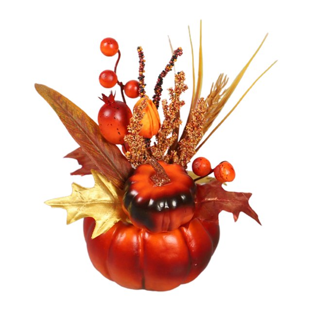 Calabazas artificiales Gloria Decoración de otoño calabaza de simulación rojo