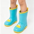 thumbnail image 6 of Otqutp Toddler Rain Boots Waterproof Lightweight Kids Rubber Boots Easy-On Rainboots Cute Cat Non-Slip Sole Rain Shoes for Boys Girls, 6 of 9