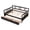 Espresso, variant on Tcbosik Full Size Daybed Wood Bed with Twin Size Trundle, Gray