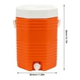 thumbnail image 2 of 2.37 Gal Modern Orange Insulated Drink Cooler, Insulated Beverage Cooler, Capacity Portable Sports Cooler, 2 of 24