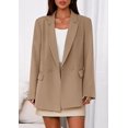 thumbnail image 3 of Blazer PRETTYGARDEN Caqui Cruzado con Bolsillos XL, 3 of 8