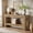brown, variant on Tribesigns 63-Inch Console Table with 2 Drawers, Farmhouse Wooden Entry Table with Storage for Living Room, Entrance, Hallway