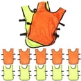 thumbnail image 1 of WHAMVOX 12Pcs Team Practice Vest Orange Machine Washable Pinnies for Sports Training for Fan Gear, 1 of 8