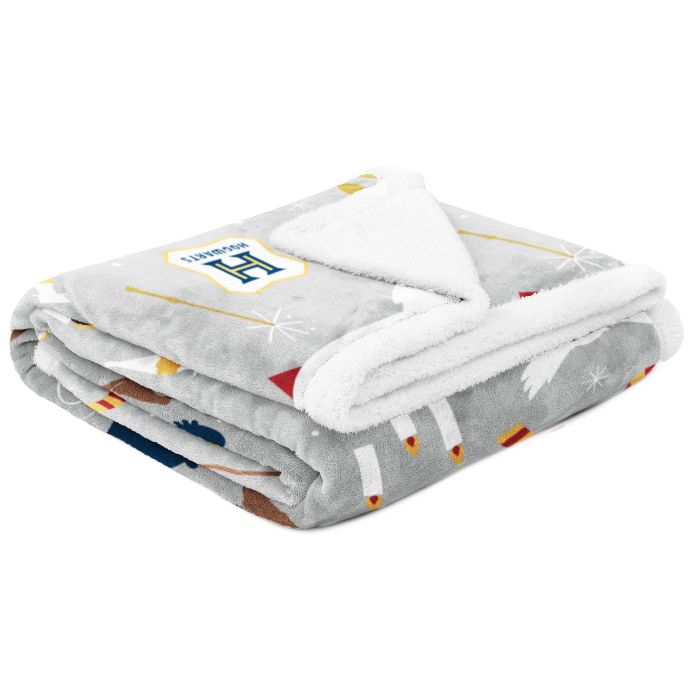 Harry Potter Couverture avec Dos en Polaire Sherpa 127 cm x 178 cm