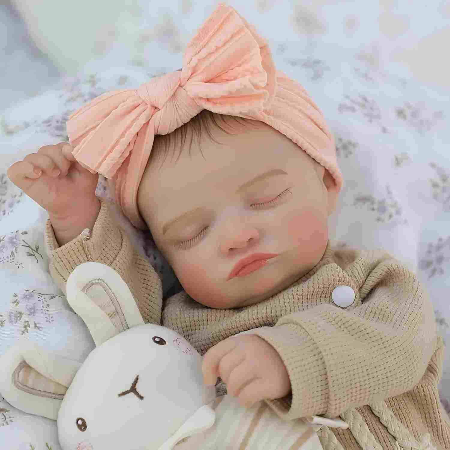 Dayoff Kids Lifelike Reborn Baby Dolls - 18 Inch Realistic Baby Doll (No Accessories) For Kids Age 3+