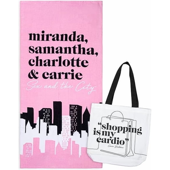 Sex and The City The Girls Beach Towel & Tote Bag Set