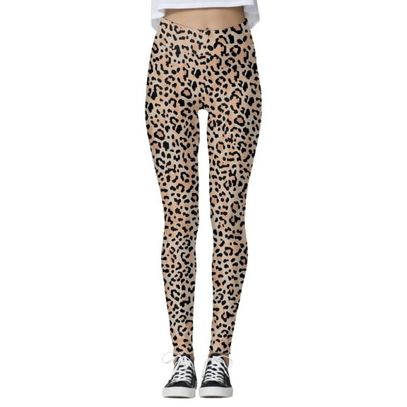 Wovix Legging For Women High Waisted Leggings Leopard Print Full Length Capri Buttery Soft Stretchy Yoga Pants Daily Pants