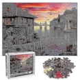 thumbnail image 1 of 1000 Pieces Of Wooden Puzzles Of Mediterranean Scenery 26-27s, 1 of 5