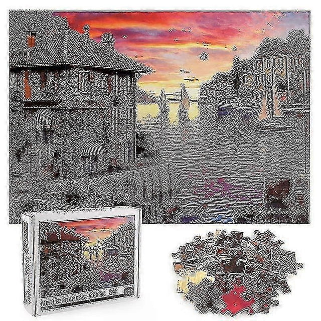 1000 Pieces Of Wooden Puzzles Of Mediterranean Scenery 26-27s