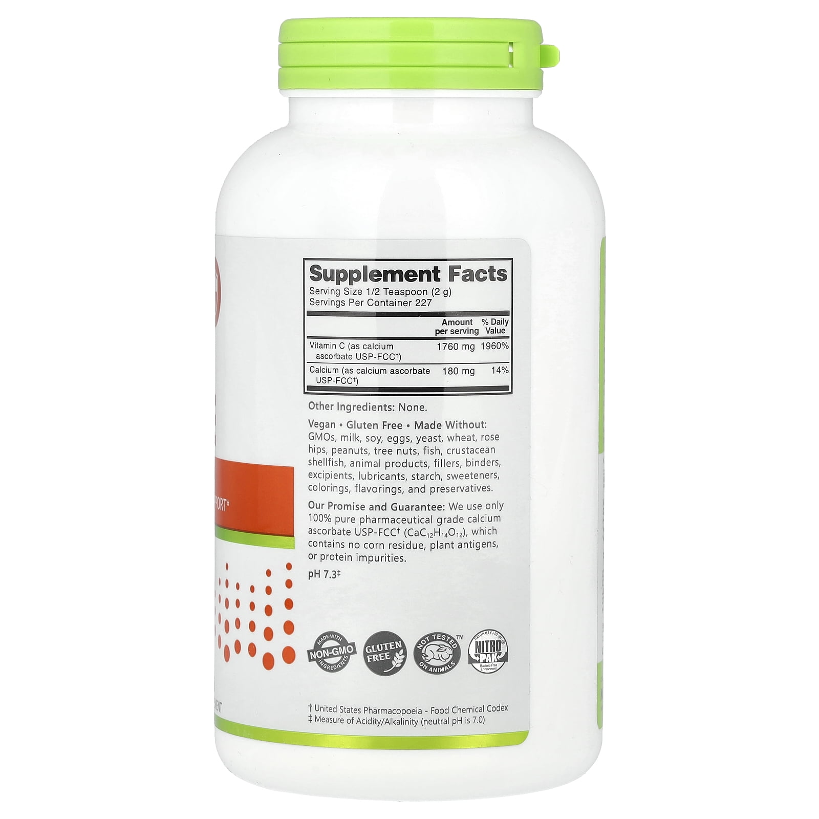 NutriBiotic Immunity, Calcium Ascorbate, 16 oz (454 g)