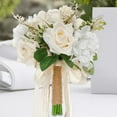 thumbnail image 3 of Ramo de boda para novia, ramo de novia, , ramo de novia realista, flores artificiales para fiesta de aniversario, 3 of 5