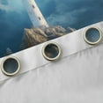 thumbnail image 4 of Manfei Cyan Ocean Marine Black Out Curtains for Teen, Coastal Lighthouse Curtains Pack of 2 (42x63 Each), Nautical Bedroom Curtains, Window Curtains Room Decor, 4 of 6