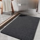 thumbnail image 3 of Ounissouiy Alfombrillas de poliéster cómodas y elegantes para el baño, fáciles de instalar, duraderas para el suelo del baño. Juegos de accesorios de baño negro 40*60cm, 3 of 6