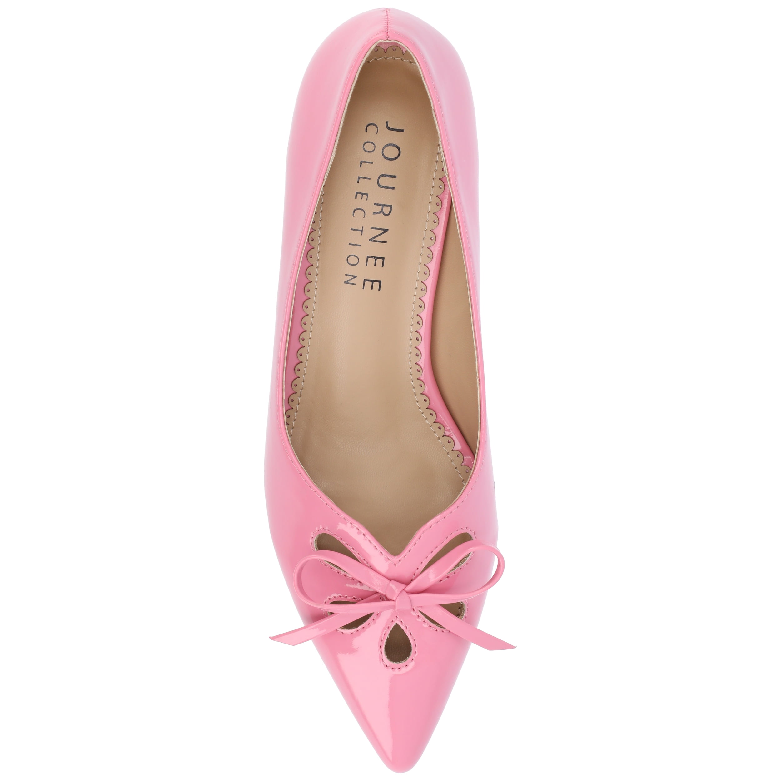 Journee Womens Lutana Pointed Toe Kitten Heel Pumps, Widths Available
