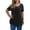 Black, variant on Fesfesfes Women Plus Size Short Sleeve Tops for Women Fashion Womens Plus Size Lace Pachwork Short Sleeve Round-Neck Casual Tops Blouse Tshirt 12(XXL)