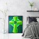 thumbnail image 5 of Cuadros Decorativos Pintura de diamante 5D DIY cruz verde taladro redondo cuadro de diamantes de imitación artesanía Sywqhk Nuevos Originales, 5 of 9