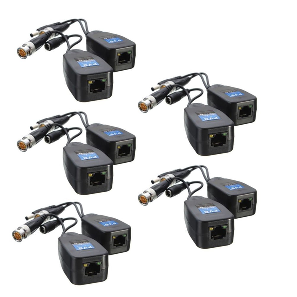 Ardorlove Cat5 Bnc Connector Twisted Accessories Transceiver Utp Cctv Video Balun Walmart Com Walmart Com
