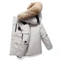 thumbnail image 3 of Chaqueta de plumón para hombre, de longitud media, gruesa, nueva tendencia de invierno 2024, abrigo informal cálido, ropa de trabajo para parejas, chaqueta de plumón de pato, 3 of 3