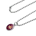 thumbnail image 2 of Live Free Pie Hard Funny Humor Antiqued Oval Charm Pendant with Chain, 2 of 4