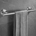 thumbnail image 5 of Toallero de baño de acero inoxidable, soporte para toallas, toallero de baño de 30 cm, color plateado, 5 of 5