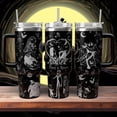 thumbnail image 3 of Jack And Sally Nightmare Christmas Tumbler, Personalized Engraved Tumbler 40oz, Couple Nightmare Before Xmas Tumbler, Boogie Tumbler, 3 of 3