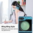 thumbnail image 2 of Compatible with Samsung Galaxy Z Flip 5 Case Glitter Bling Samsung Z Flip 5 Phone Case for Girls Cute Bumper Shockproof Protective Cases (Blue), 2 of 14