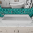 thumbnail image 2 of Alfi Brand Ab48Tr Bathroom Trough Sink, 48"", White, 2 of 5