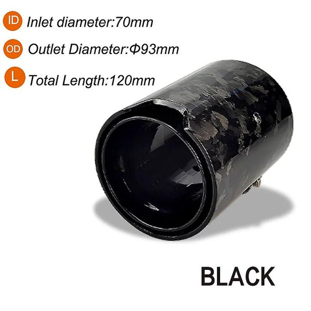 Genuien Forged Carbon Fiber Exhaust Tip Black Inner For BMW M2 M3 M4 M135i M235i M140i M240i M335i M340i M435i~16156
