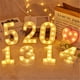 thumbnail image 4 of Luz de noche LED con letras luminosas, lámpara de batería con número del alfabeto inglés, 22cm, decoración romántica de fiesta de boda, Navidad, Diwali, 26, 4 of 4
