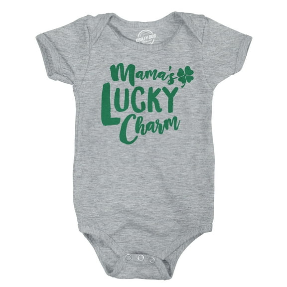 Baby Mamas Lucky Charm Funny Green Shamrock Saint Patricks Day Infant Bodysuit