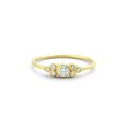 thumbnail image 5 of HeartsAndYou Petite Minimalist Engagement Ring for Women 1.2ct Round Cut Moissanite 18k Yellow Gold Over Silver, 5 of 9