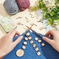 thumbnail image 3 of Number Stitch Makers 1 Pc Wood Knitting Row Counter Chains and 1-10 Number Stitch Makers Crochet Charms Stitch Makers with Self Adhesive Paper Labels for Knitting Weaving Sewing DIY Mixed Color, 3 of 6