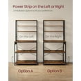 thumbnail image 7 of VASAGLE Bakers Rack with Power Outlet, 31.5 Inches Coffee Bar for Kitchen with Storage, 6-Tier Kitchen Shelves with 6 Hooks, Microwave Stand, 7 of 7