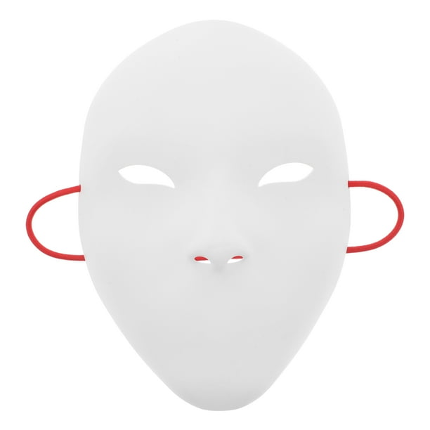 Máscara de antifaz para hombre, ideal para disfraces de cosplay, fiestas de disfraces y manualidades. Máscara blanca para Halloween y carnaval.