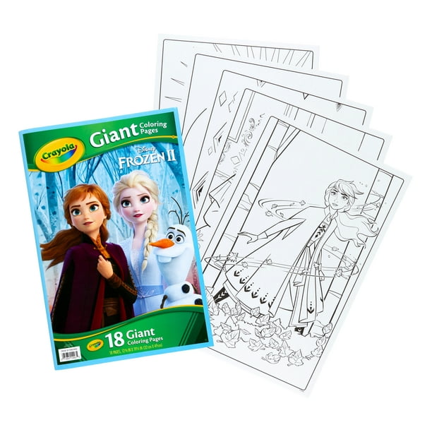 crayola giant coloring pages featuring disney's frozen 18 pages