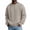 08#Khaki, variant on Men's Cable Knit Crew Neck Sweater, Long Sleeve Drop Shoulder Solid Color Pullover, Fall Winter Loose Fit Casual Streetwear Top Khaki 2XL