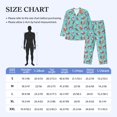 thumbnail image 3 of KLL Sea Otters Family In Blue Water Sleepwear Mens Flannel Pajamas,Long Cotton Pj Set, 3 of 7