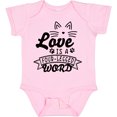 thumbnail image 3 of Inktastic Love is a 4 Legged Word with Cat Ears and Whiskers Boys or Girls Baby Bodysuit, 3 of 5