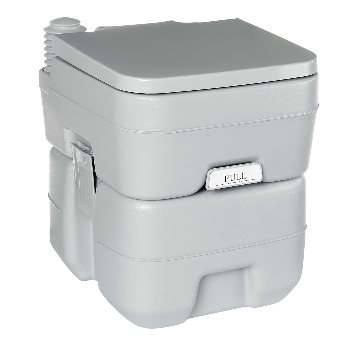 10L 12L 20L Portable Toilet, Porta Potty Seat with Piston Pump Flush