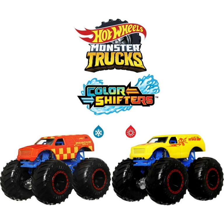 Hot Wheels Pista Monster Trucks Color Shifters Playset Mattel - HGV14