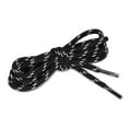 thumbnail image 2 of INSPIRE CHIC 3 Pairs Core Non-slip Wear-resistant Round Boot Laces Shoelaces for Hiking Walking Outdoor Shoes Black White 100cm / 39.37', 2 of 4