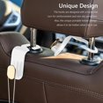 thumbnail image 5 of Gancho De Asiento De Coche Gancho universal para respaldo de asiento Interior de automóvil Organizador de reposacabezas Almacenamiento de soporte de suspensión, 5 of 5