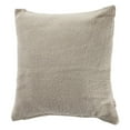 thumbnail image 7 of LR Home Gavin 18" x 18" Cream Solid Cotton Adult Decorative Throw Pillow Cover, 7 of 7