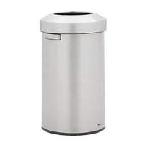 Rubbermaid Refine Stainless Steel Indoor Trash Can with Open Lid 23 Gallon Silver (2147584)