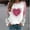 Valentine's Day Top-Pink #1, variant on Brilliant Women's Print Long-sleeved Sweatshirt Casual Blouse Pullover Tops Clearance Clothes under $5.00