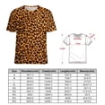 thumbnail image 2 of Leopard Print Pattern T Shirts Basic T-Shirt Short Sleeve Ladies Tee Shirt Summer Graphic Clothing, 2 of 6