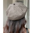 thumbnail image 5 of CoCopeaunt French Wool Beret Hat Women Winter Plaid Casual Warm Cap Girls Ladies Retro Artist Painter Hat, 5 of 7
